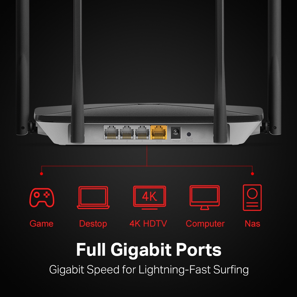 Mercusys AC12G AC1200 Wireless Dual Band Gigabit Router